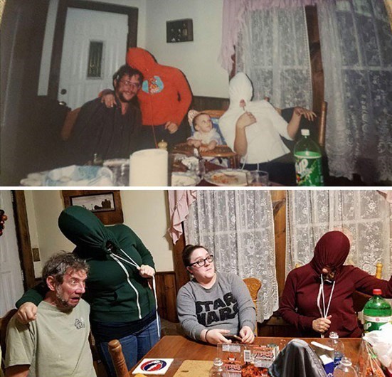 Quando manos e manas mostram o antes e o depois