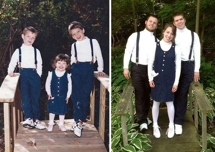 Quando manos e manas mostram o antes e o depois