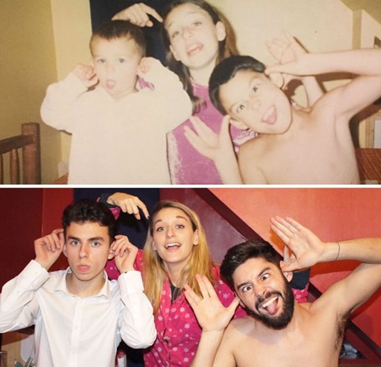 Quando manos e manas mostram o antes e o depois