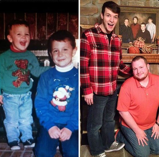 Quando manos e manas mostram o antes e o depois