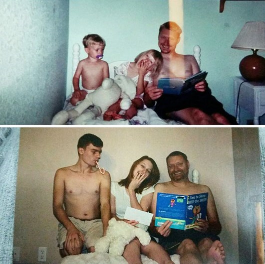 Quando manos e manas mostram o antes e o depois