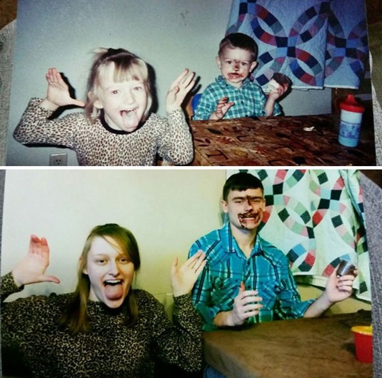 Quando manos e manas mostram o antes e o depois