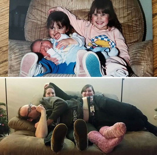 Quando manos e manas mostram o antes e o depois