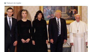 Os memes da visita de Trump ao Vaticano