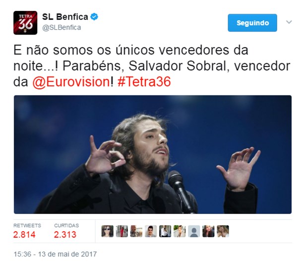 Simone sobre vitória na Eurovisão: "Até parece que fui eu"