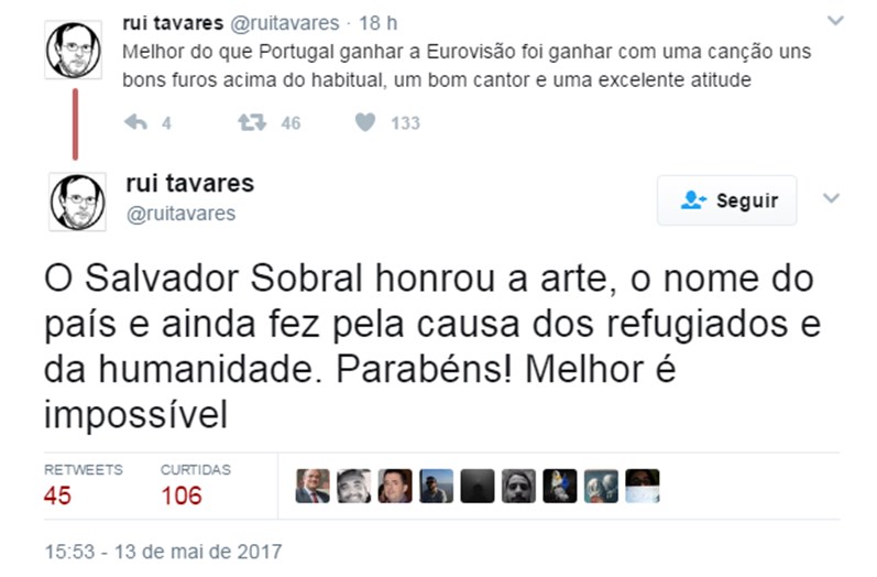 Simone sobre vitória na Eurovisão: "Até parece que fui eu"