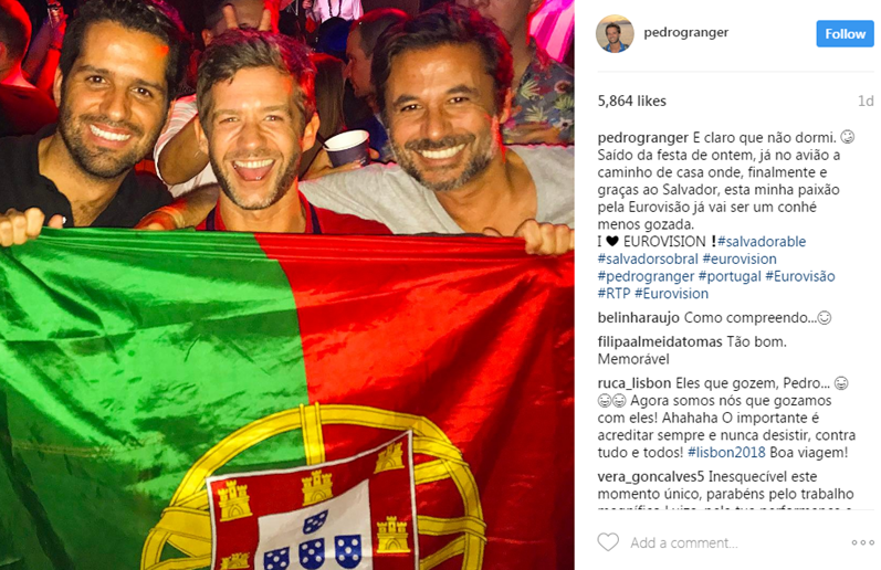 Famosos portugueses felicitam Salvador Sobral