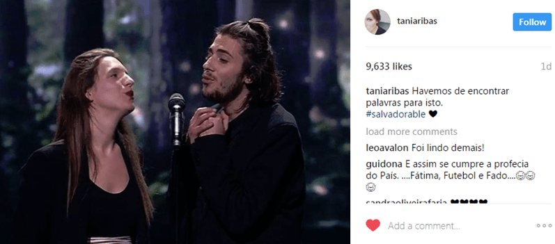 Famosos portugueses felicitam Salvador Sobral