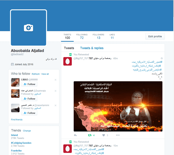 O antes e o depois das contas do Daesh hackeadas com porno gay