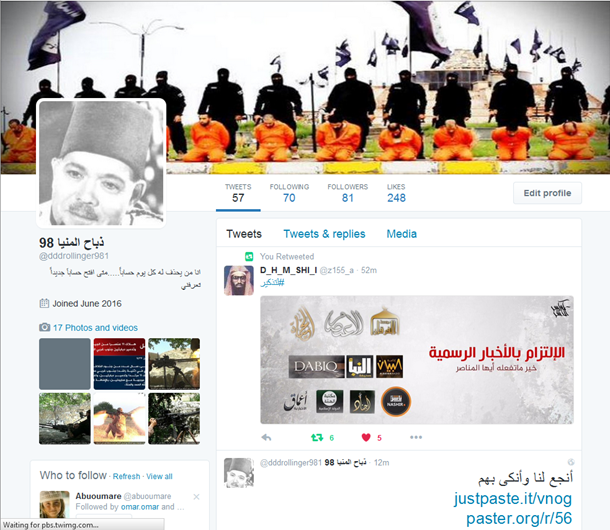 O antes e o depois das contas do Daesh hackeadas com porno gay