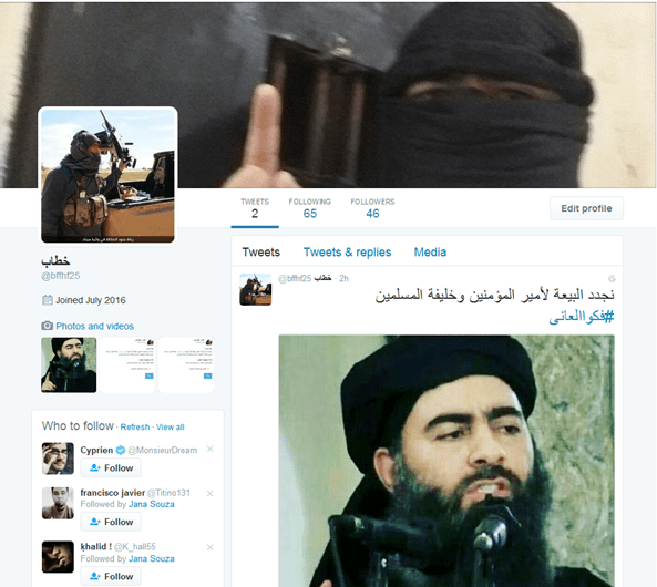 O antes e o depois das contas do Daesh hackeadas com porno gay