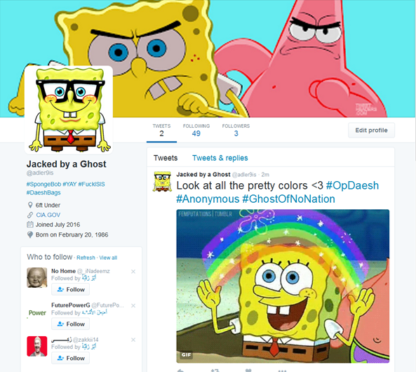 O antes e o depois das contas do Daesh hackeadas com porno gay