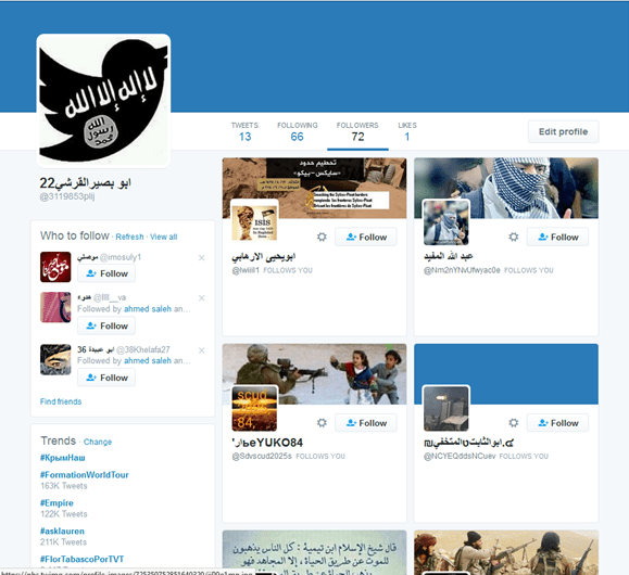 O antes e o depois das contas do Daesh hackeadas com porno gay