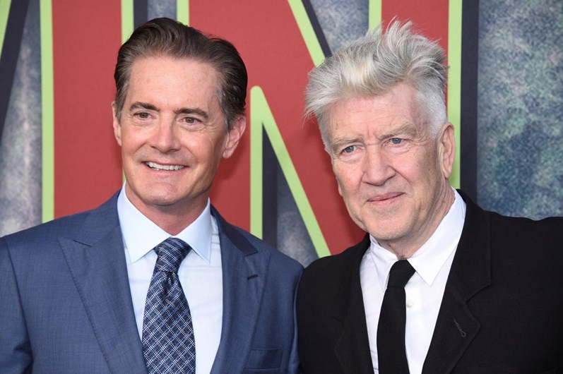 O elenco na estreia de Twin Peaks