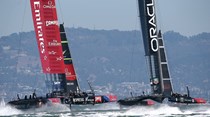 Estes barcos são mais rápidos do que o vento