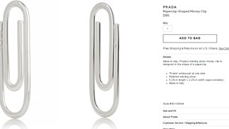 O clipe da Prada que custa mais de 150 euros