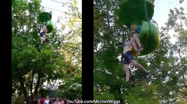 Adolescente cai de teleférico a sete metros de altura