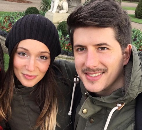 O casal de namorados Gloria Trevisan e Marco Gottardi.