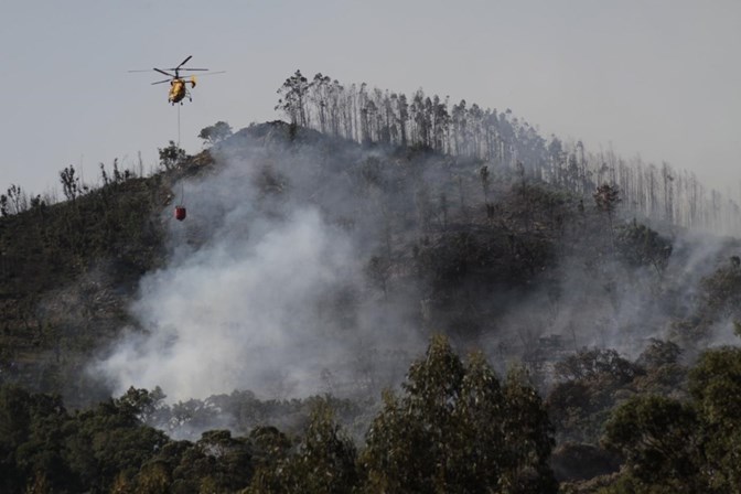 Registados dez incêndios em Portugal continental