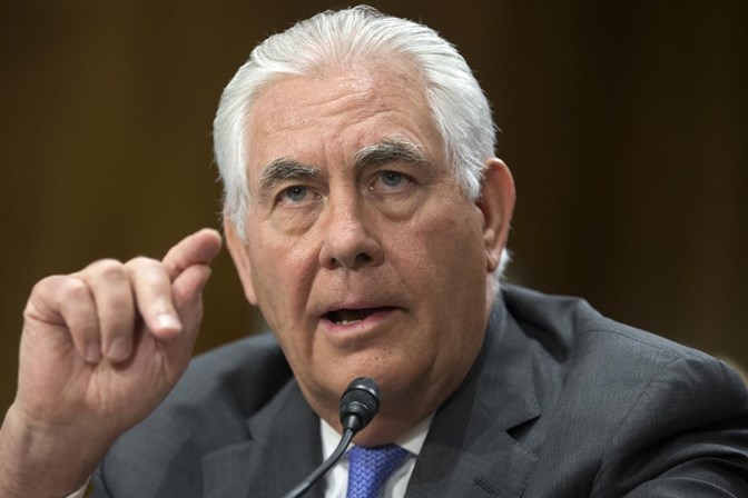 O secretário de Estado, Rex Tillerson.