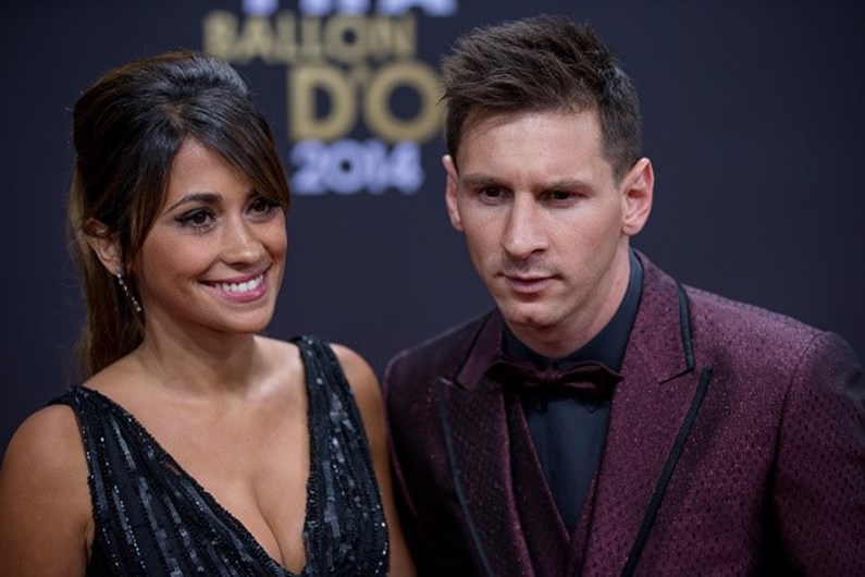 Messi e namorada
