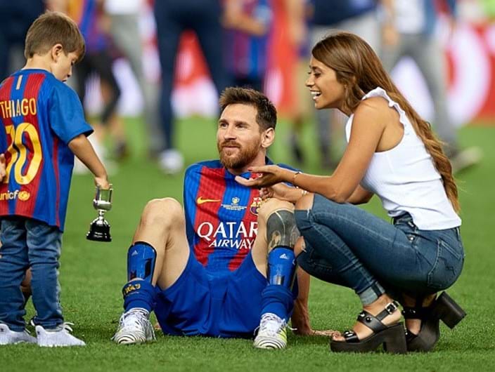 Messi e namorada