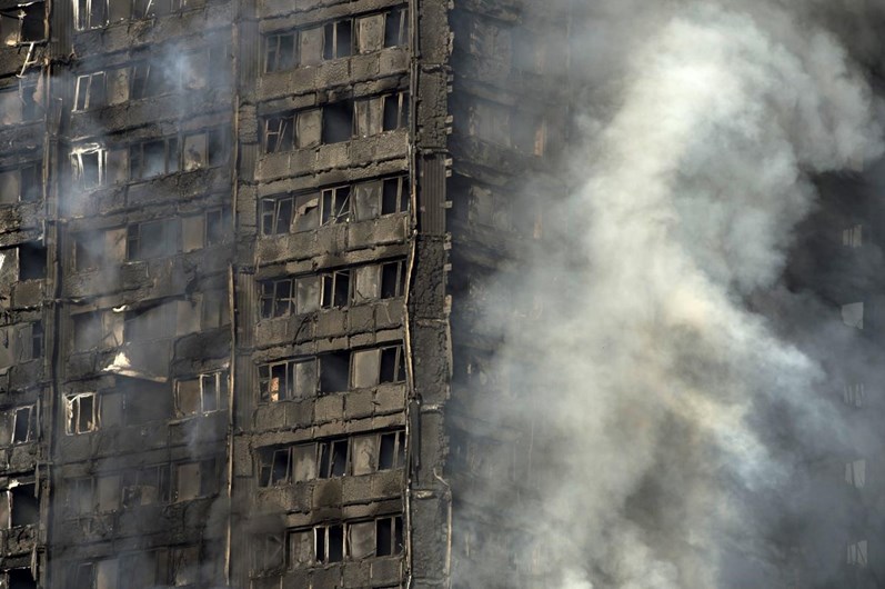 As imagens do incêndio de Londres