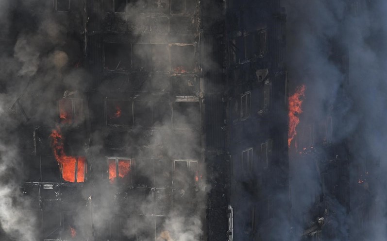 As imagens do incêndio de Londres