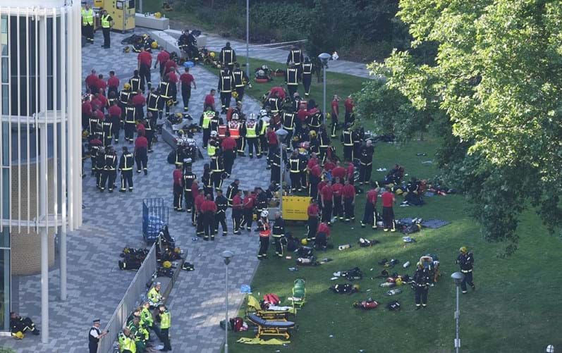 As imagens do incêndio de Londres