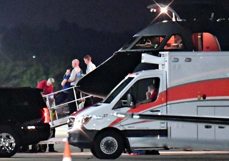 Otto Warmbier chega aos EUA