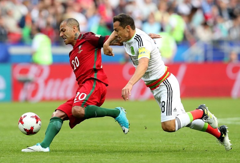 Portugal empata com México para Taça das Confederações
