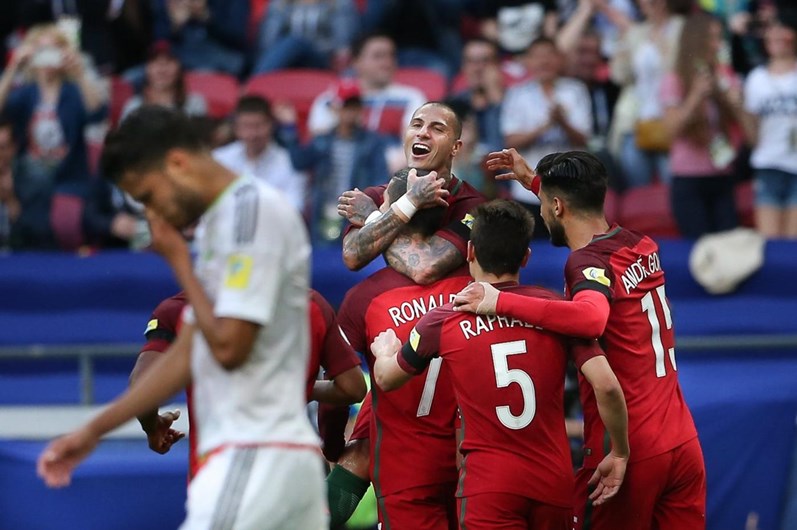 Portugal empata com México para Taça das Confederações