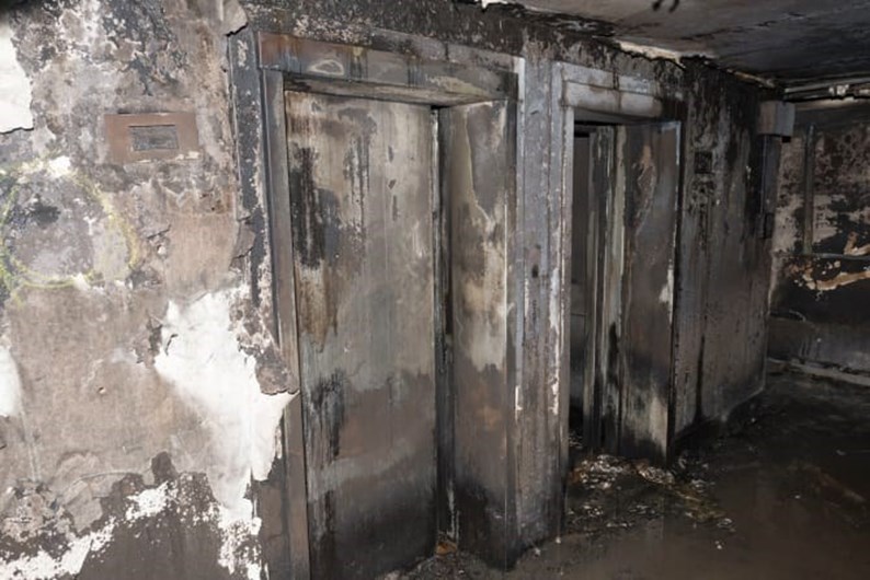 Imagens do interior da Torre Grenfell
