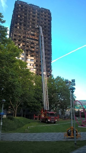 Imagens do interior da Torre Grenfell