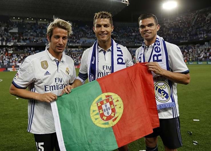 Coentrão e Ronaldo