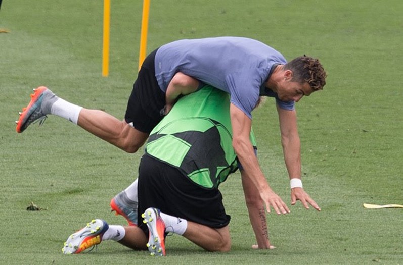 Coentrão e Ronaldo