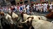 Três homens colhidos por touros em Pamplona