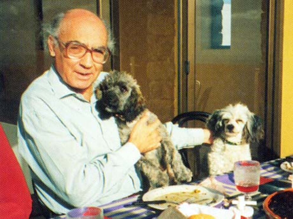 Saramago com os seus cães