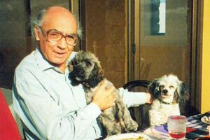 Saramago com os seus cães