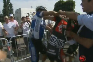 Tour: Rui Costa envolve-se em pancadaria (vídeo)