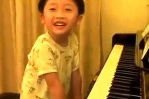 Génio de cinco anos ao piano (vídeo)