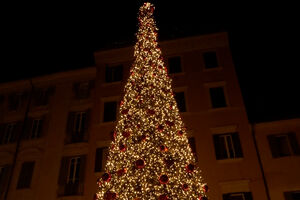 Centro histórico de Roma preparado para o Natal 
