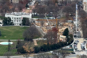 Novas imagens mostram avanços na construção de Salão de Baile na Casa Branca  