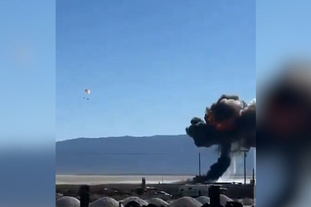 Piloto ejeta-se antes de avião se despenhar no deserto da Califórnia 