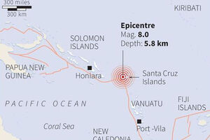 Sismo nas Ilhas Salomão faz cinco mortos