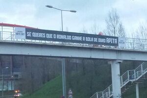 'Buzinão' de apoio a Cristiano Ronaldo