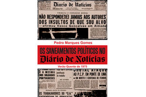 Global Notícias contra capa de livro sobre saneamentos no DN 