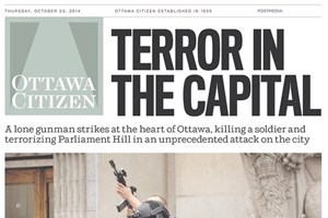 O dia seguinte ao atentado visto pelos jornais canadianos