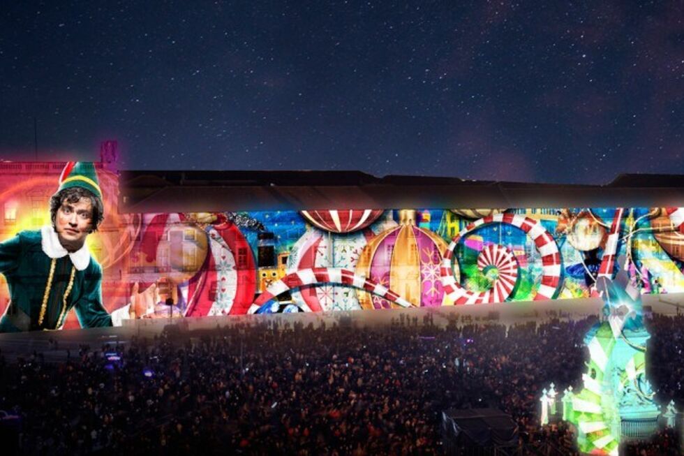 Terreiro do Paço, Lisboa; video mapping, Natal