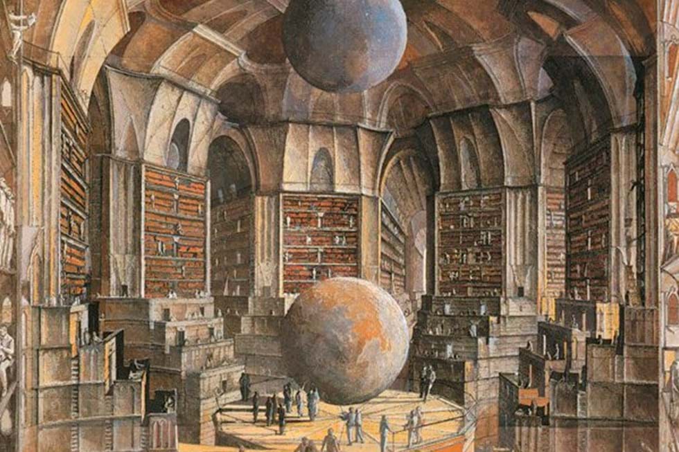 Biblioteca De Babel De Jorge Luis Borges Existe Na Internet Livros